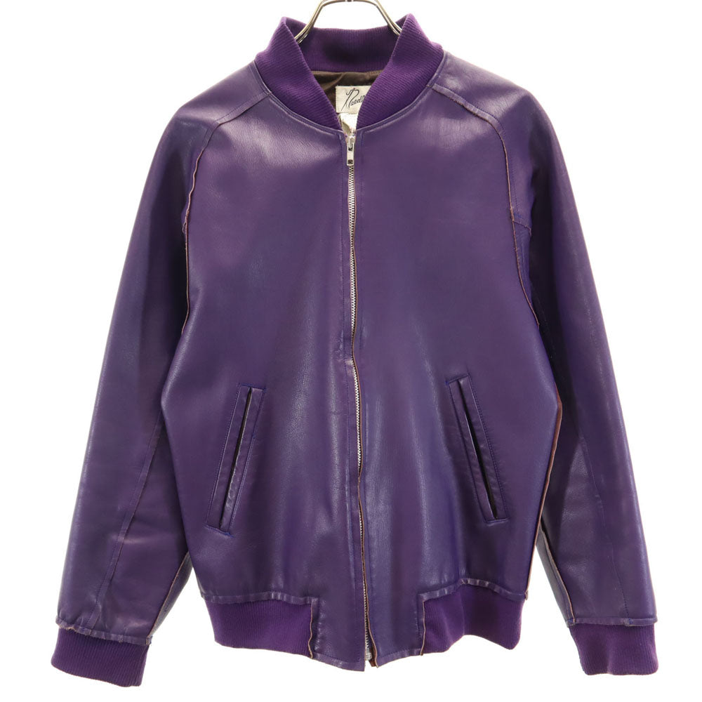 Needles ニードルズ 日本製 レザージャケット XS パープル ネペンテス ブルゾン メンズ
