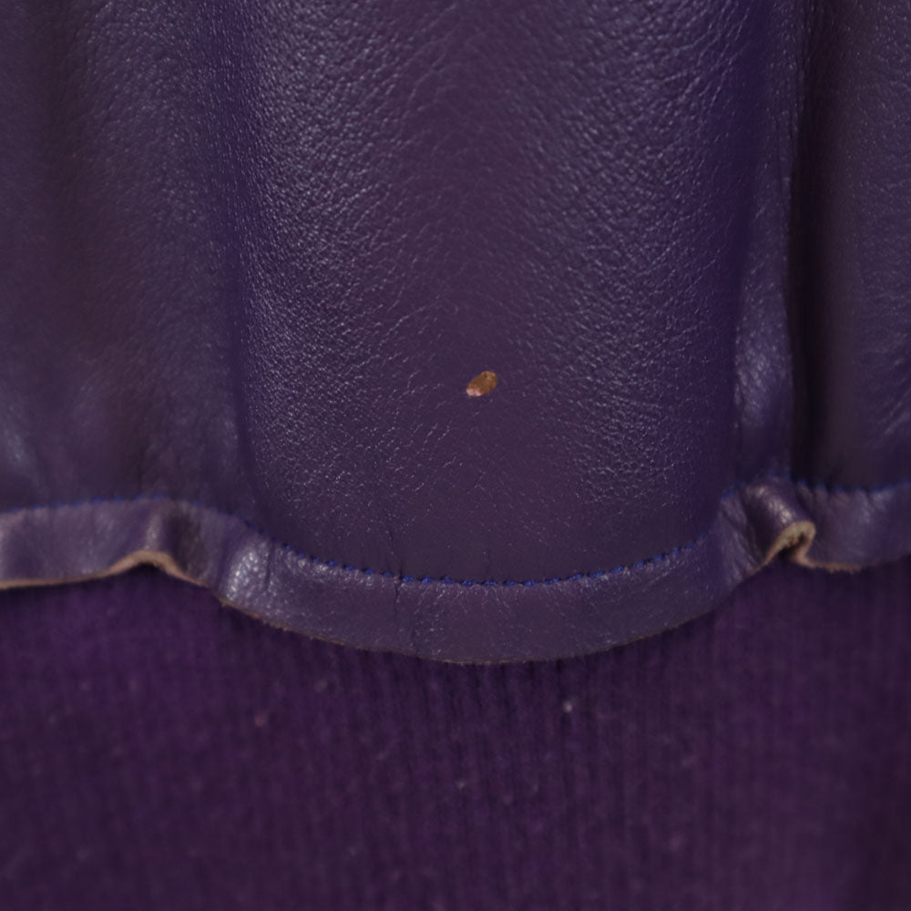 Needles ニードルズ 日本製 レザージャケット XS パープル ネペンテス ブルゾン メンズ