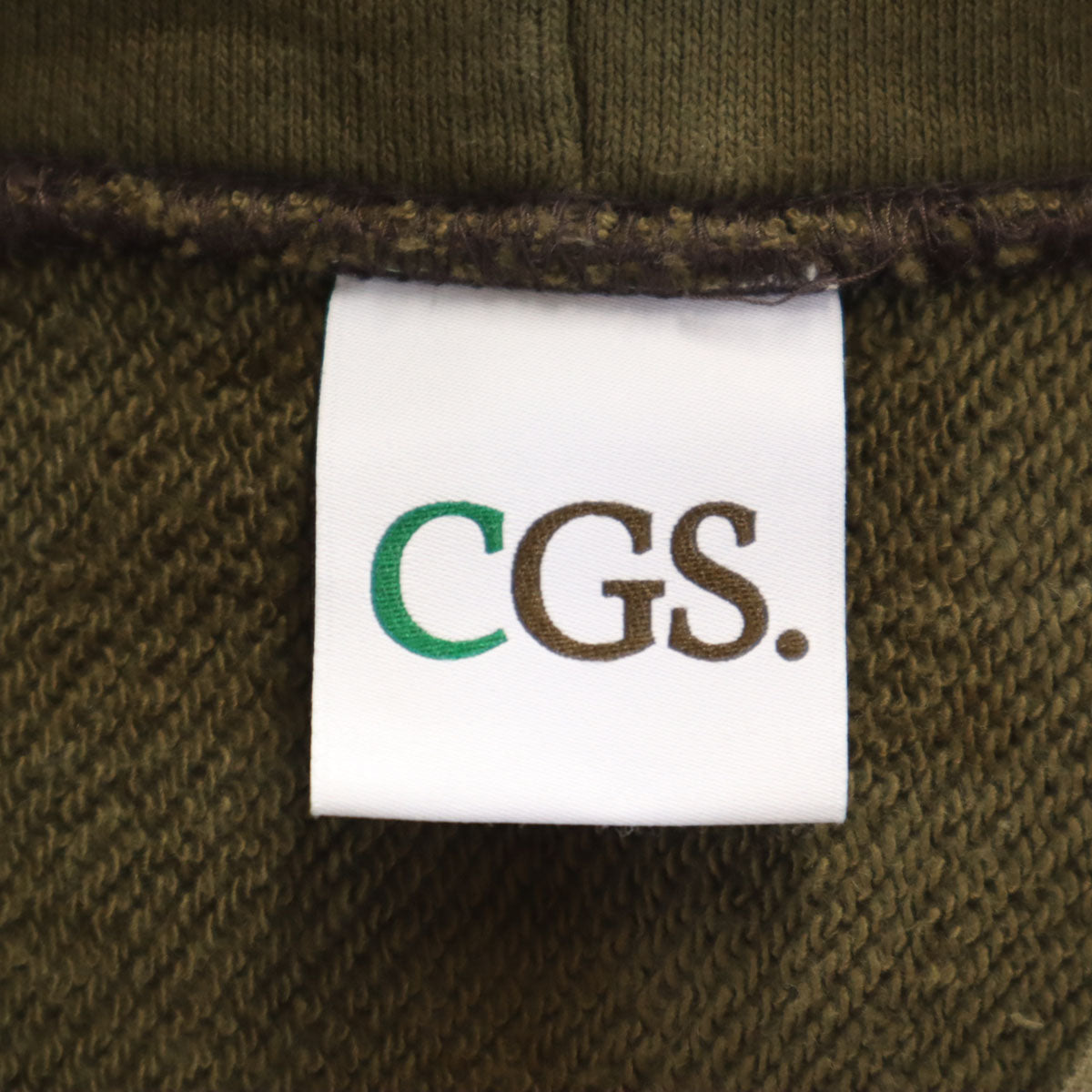 CGS シージーエス California General Store 長袖 スウェットパーカー S カーキ メンズ