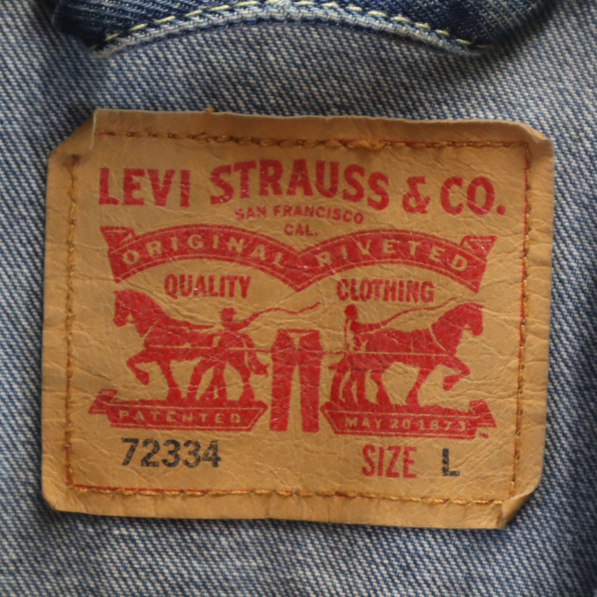 Levi's リーバイス 72334 デニムジャケット L インディゴブルー ジージャン トラッカー メンズ