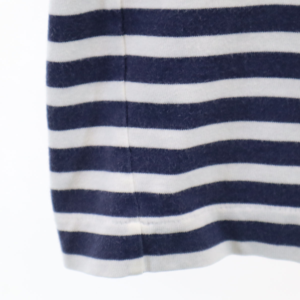 PLAY COMME des GARCONS プレイコムデギャルソン 日本製 ボーダー柄 長袖 Tシャツ M ネイビー ロンT レディース