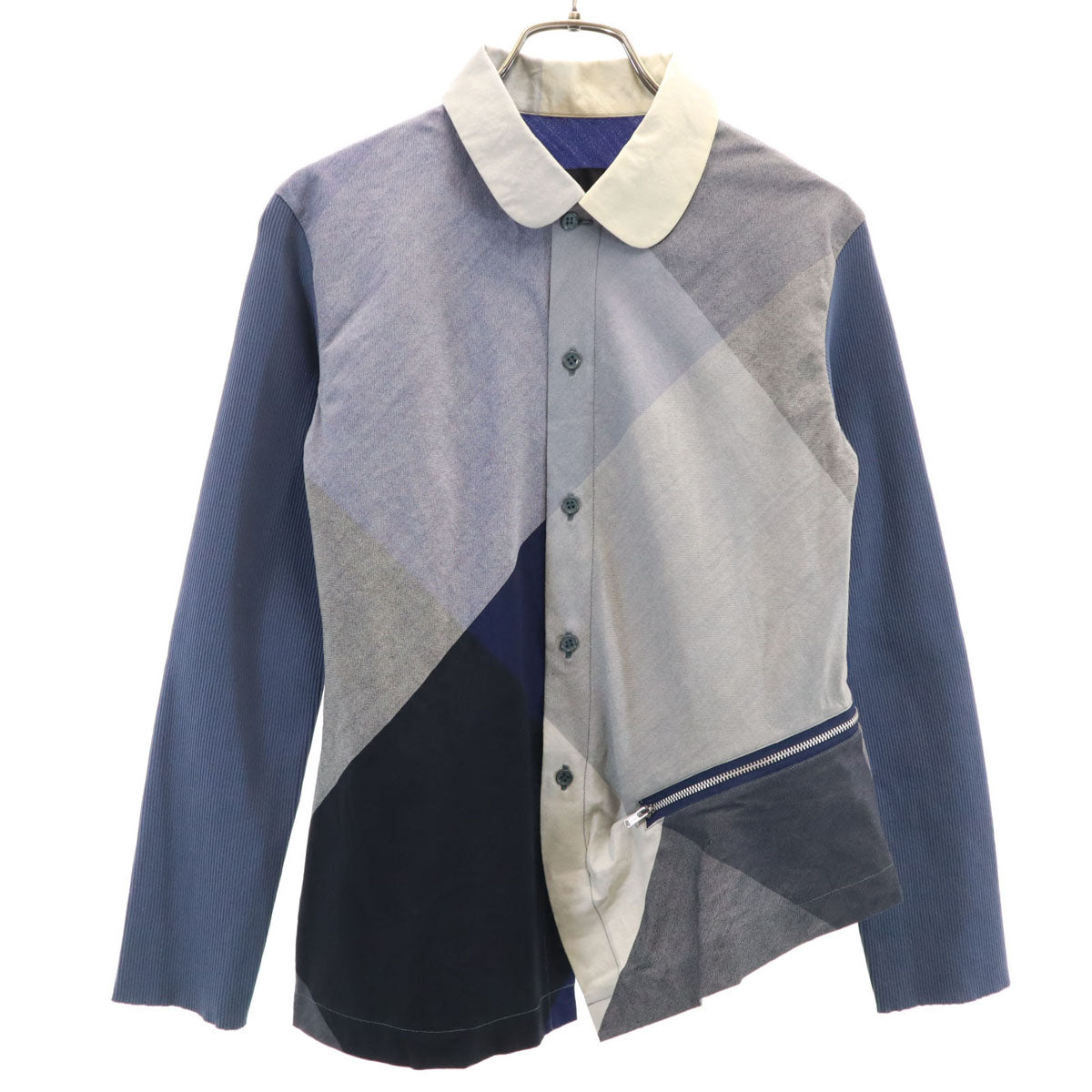 tricot COMME des GARCONS トリココムデギャルソン 1999年 90s 日本製 オールド アーカイブ 長袖 変形 シャツ M グレー レディース