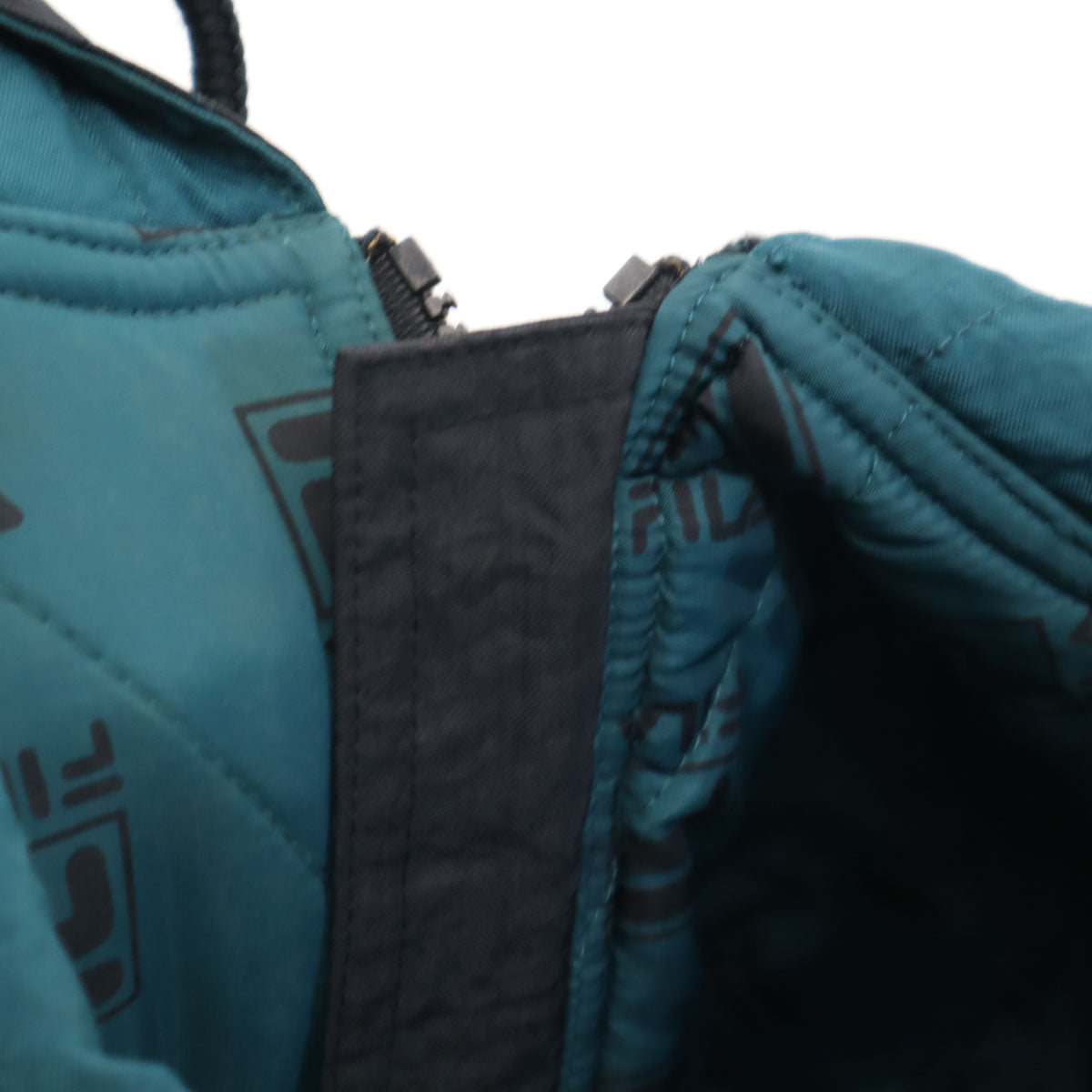 FILA フィラ 90s オールド バックロゴ 中綿ジャケット XL ブラック メンズ