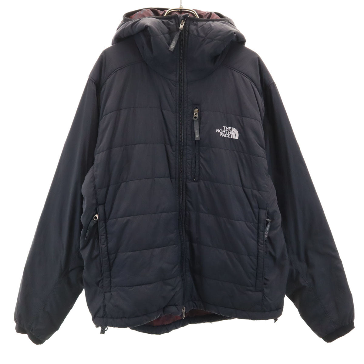 THE NORTH FACE ノースフェイス ストライプ柄 中綿ジャケット M ブラック NY01370 アウトドア メンズ