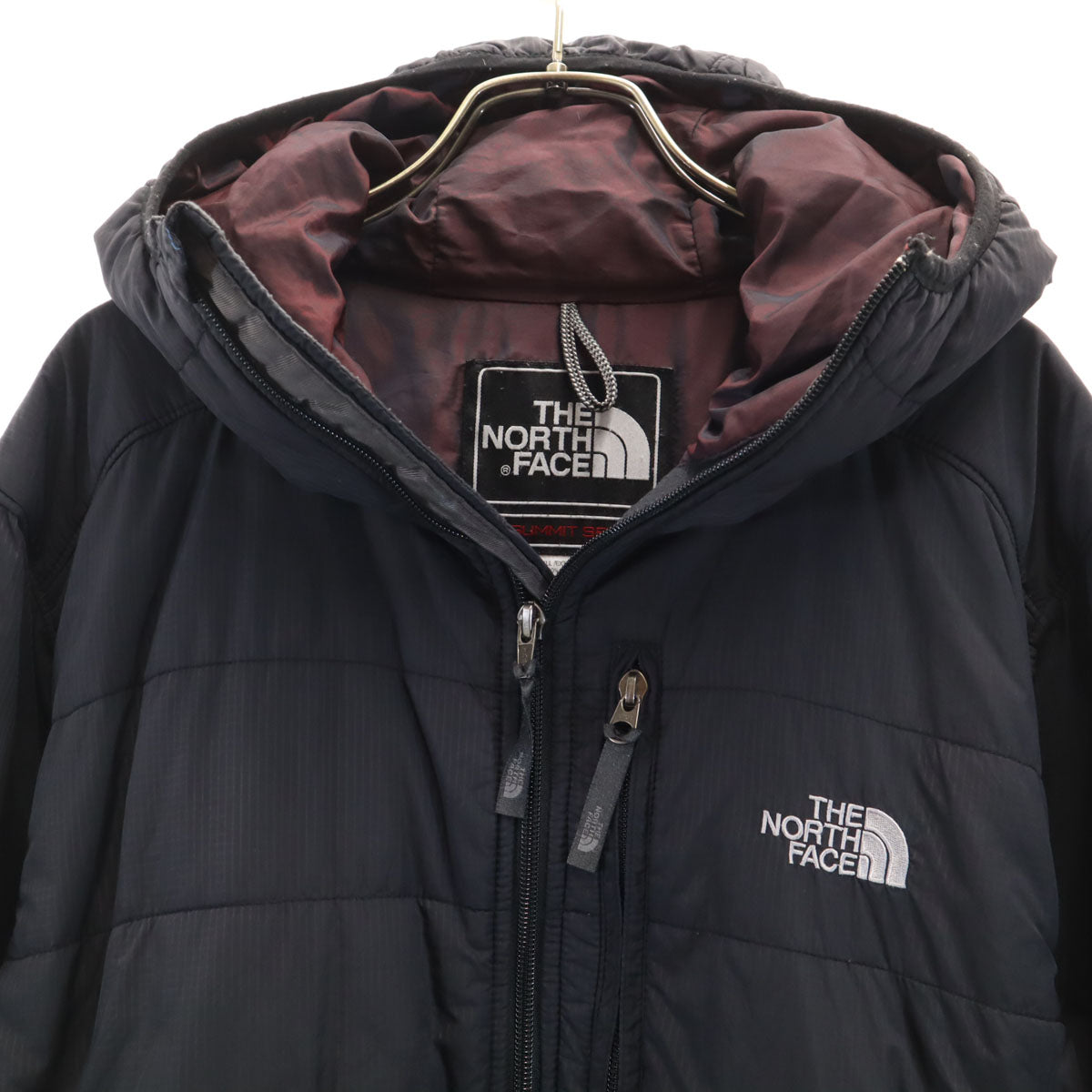 THE NORTH FACE ノースフェイス ストライプ柄 中綿ジャケット M ブラック NY01370 アウトドア メンズ