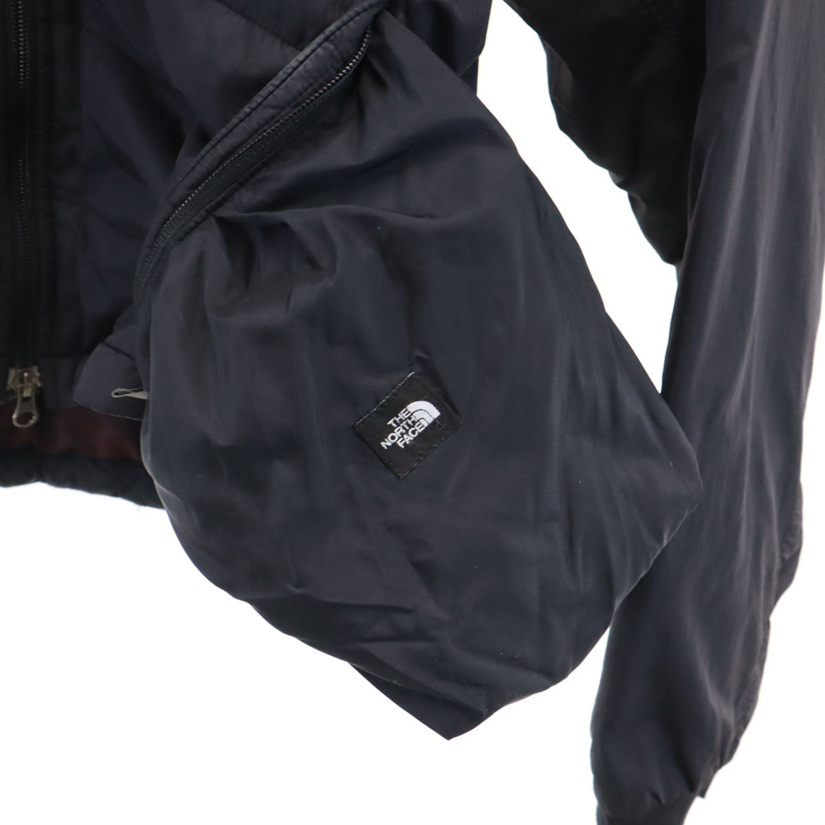 THE NORTH FACE ノースフェイス ストライプ柄 中綿ジャケット M ブラック NY01370 アウトドア メンズ