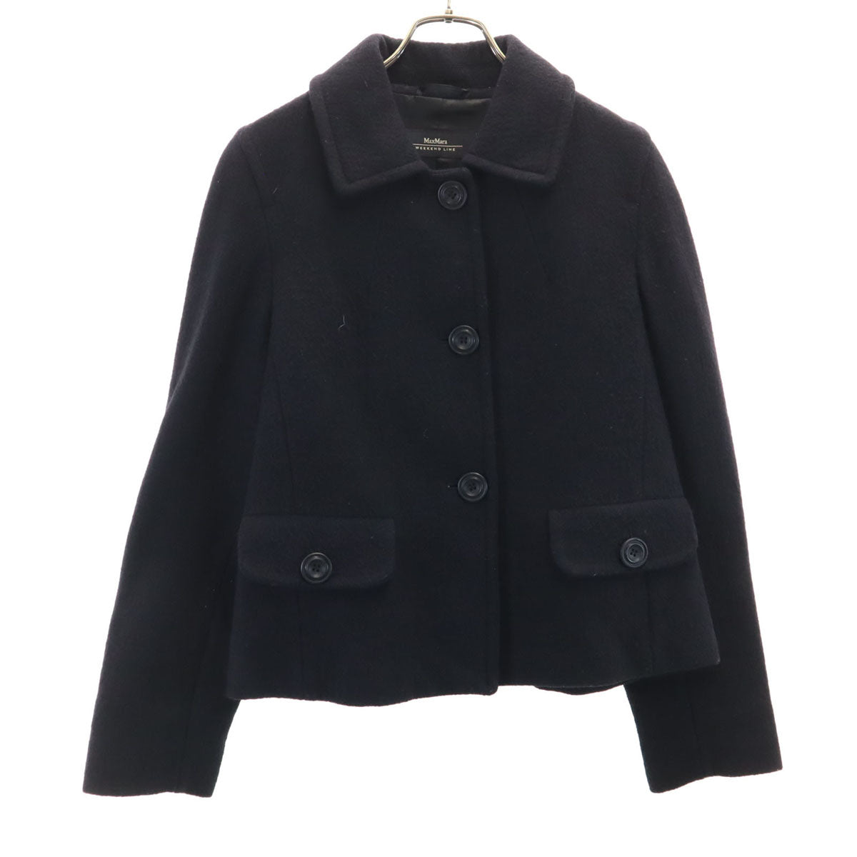 MaxMara WEEKEND LINE マックスマーラ ウィークエンドライン ウールジャケット 40 ブラック レディース