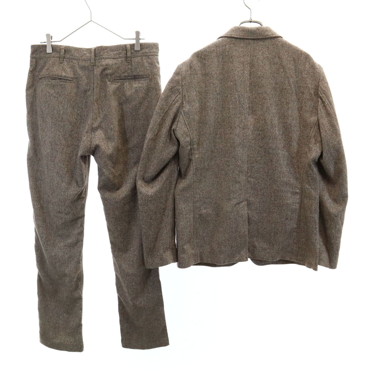 BEAMS ビームス パンツスーツ 上下 セットアップ L ブラウン メンズ