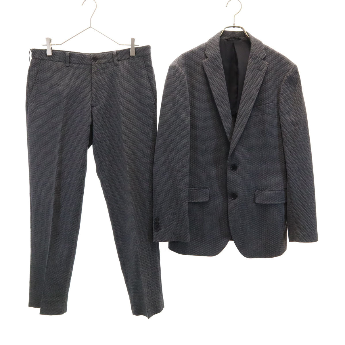 JOSEPH HOMME ジョセフオム 総柄 スーツ 上下 セットアップ 48 グレー メンズ