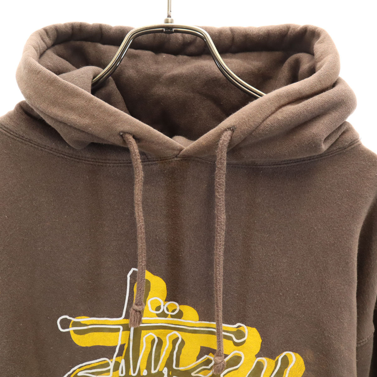 STUSSY ステューシー 00s オールド 長袖 スウェットパーカー M ブラウン メンズ