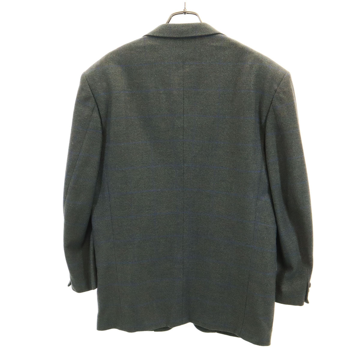 Christian Dior MONSIEUR クリスチャンディオール ムッシュ 90s オールド チェック柄 テーラードジャケット 93-80-170 オリーブ系 メンズ