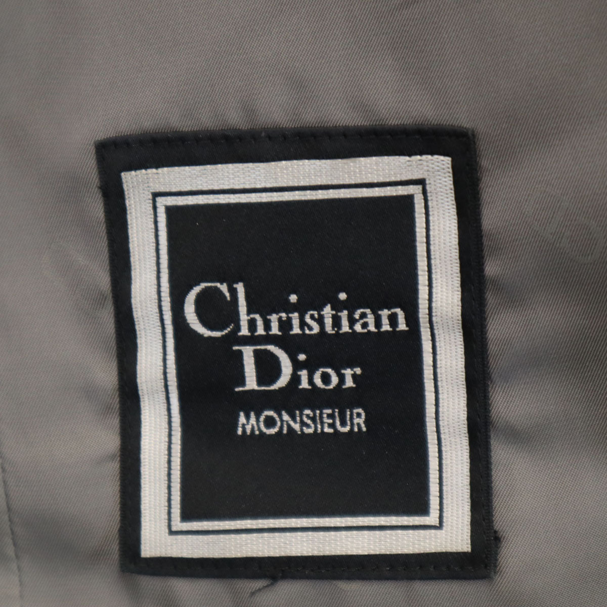 Christian Dior MONSIEUR クリスチャンディオール ムッシュ 90s オールド チェック柄 テーラードジャケット 93-80-170 オリーブ系 メンズ