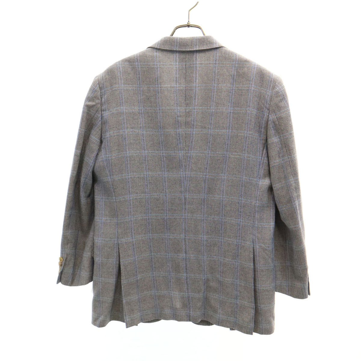BURBERRY LONDON バーバリーロンドン 日本製 チェック柄 テーラードジャケット AB3 グレー 三陽商会 メンズ