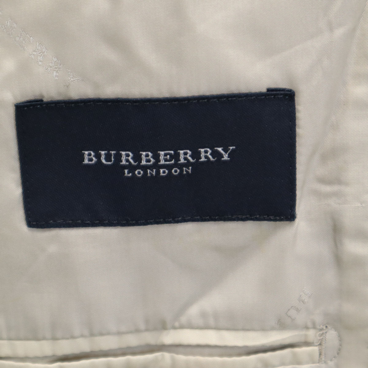 BURBERRY LONDON バーバリーロンドン 日本製 チェック柄 テーラードジャケット AB3 グレー 三陽商会 メンズ