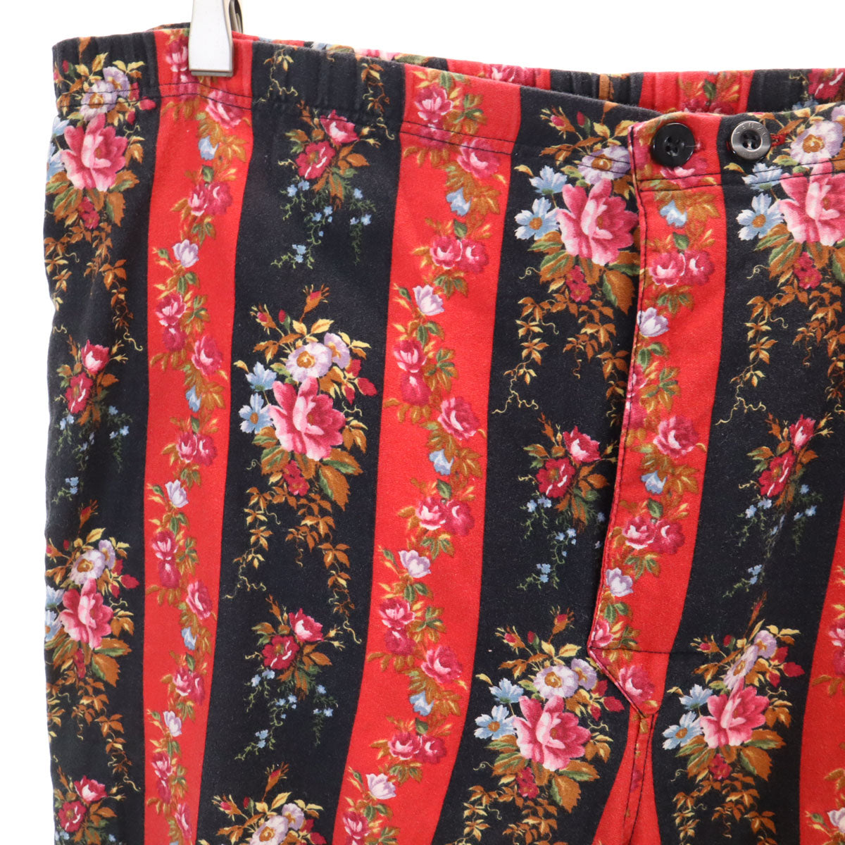 KENZO ケンゾー 90s オールド 花柄 長袖 ルームウェア 上下 セットアップ L レッド メンズ