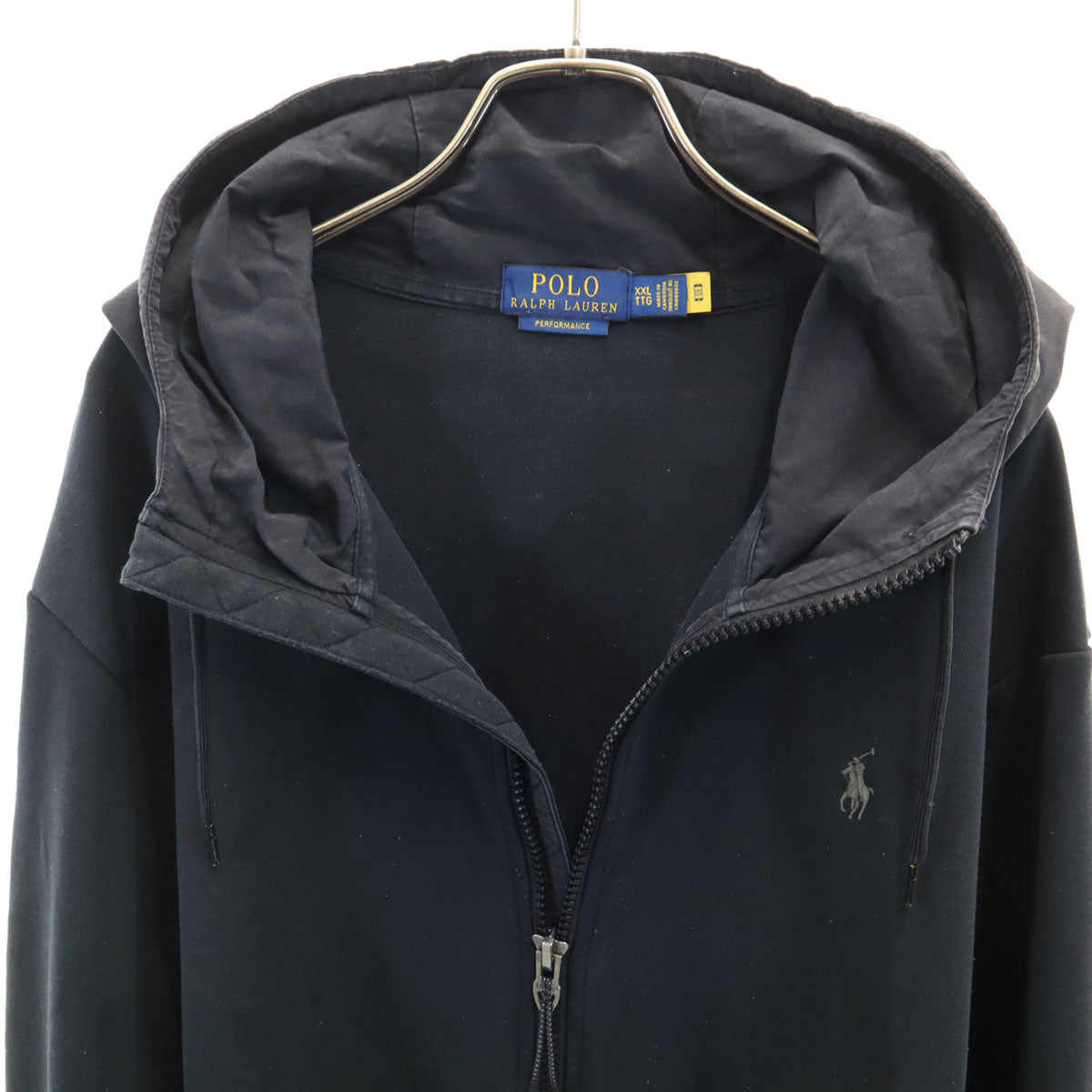 POLO RALPH LAUREN ポロラルフローレン 長袖 ジップパーカー XXL ブラック ビックサイズ メンズ