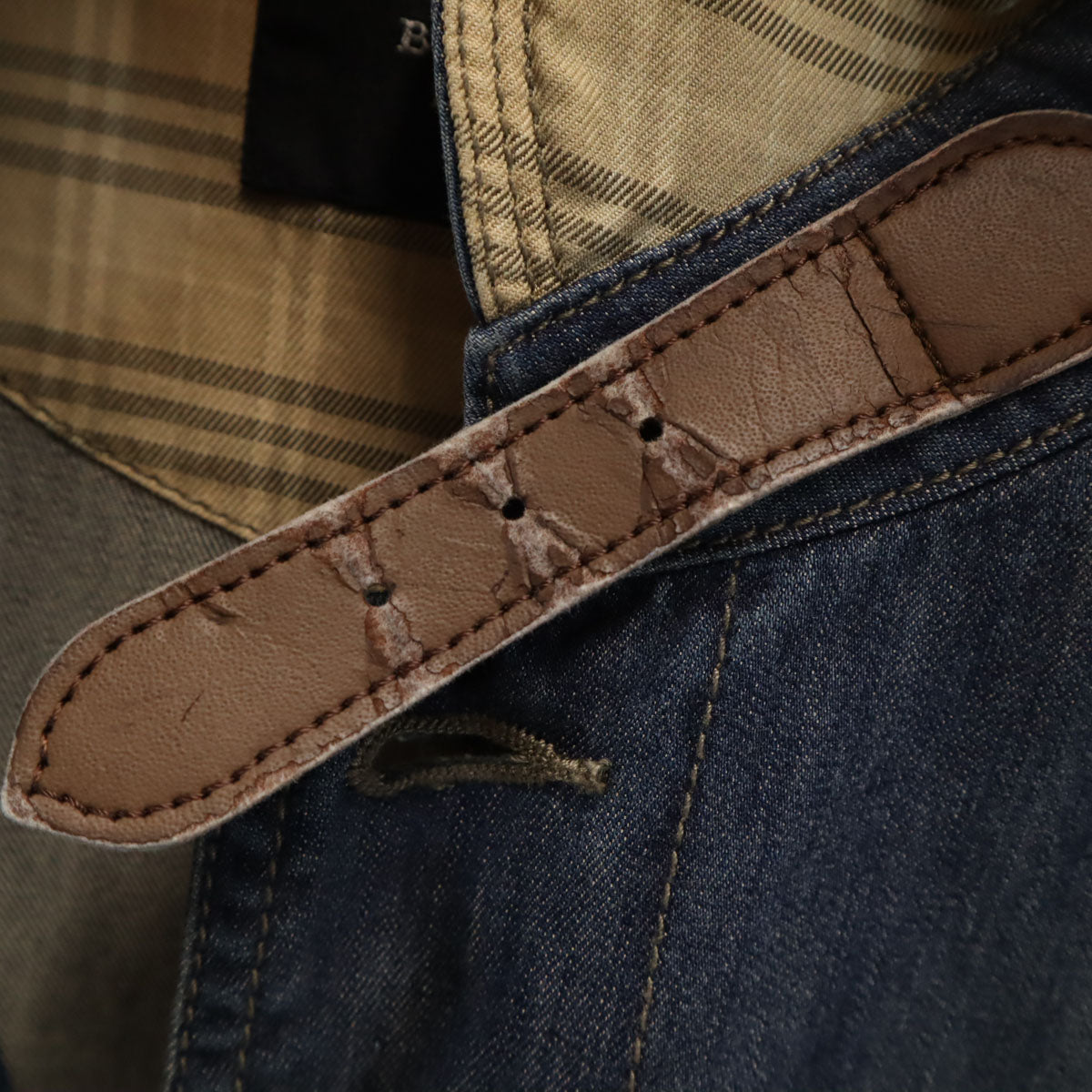 BURBERRY BLACK LABEL バーバリーブラックレーベル デニムジャケット L ブルー 三陽商会 メンズ