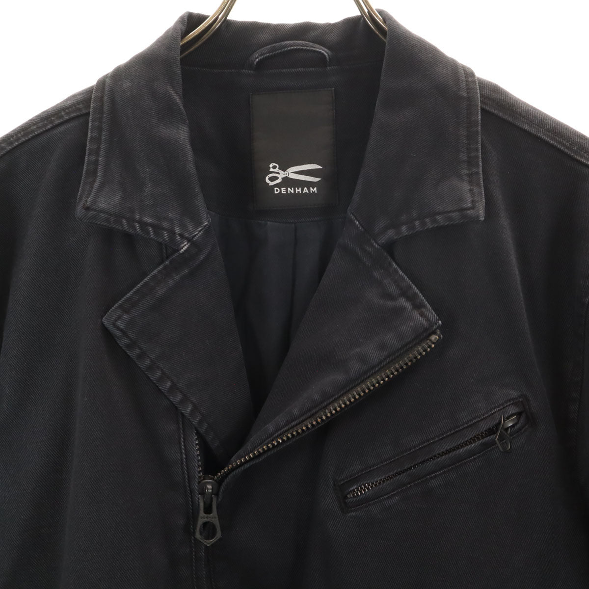 DENHAM デンハム バイカー ジャケット L ブラック メンズ