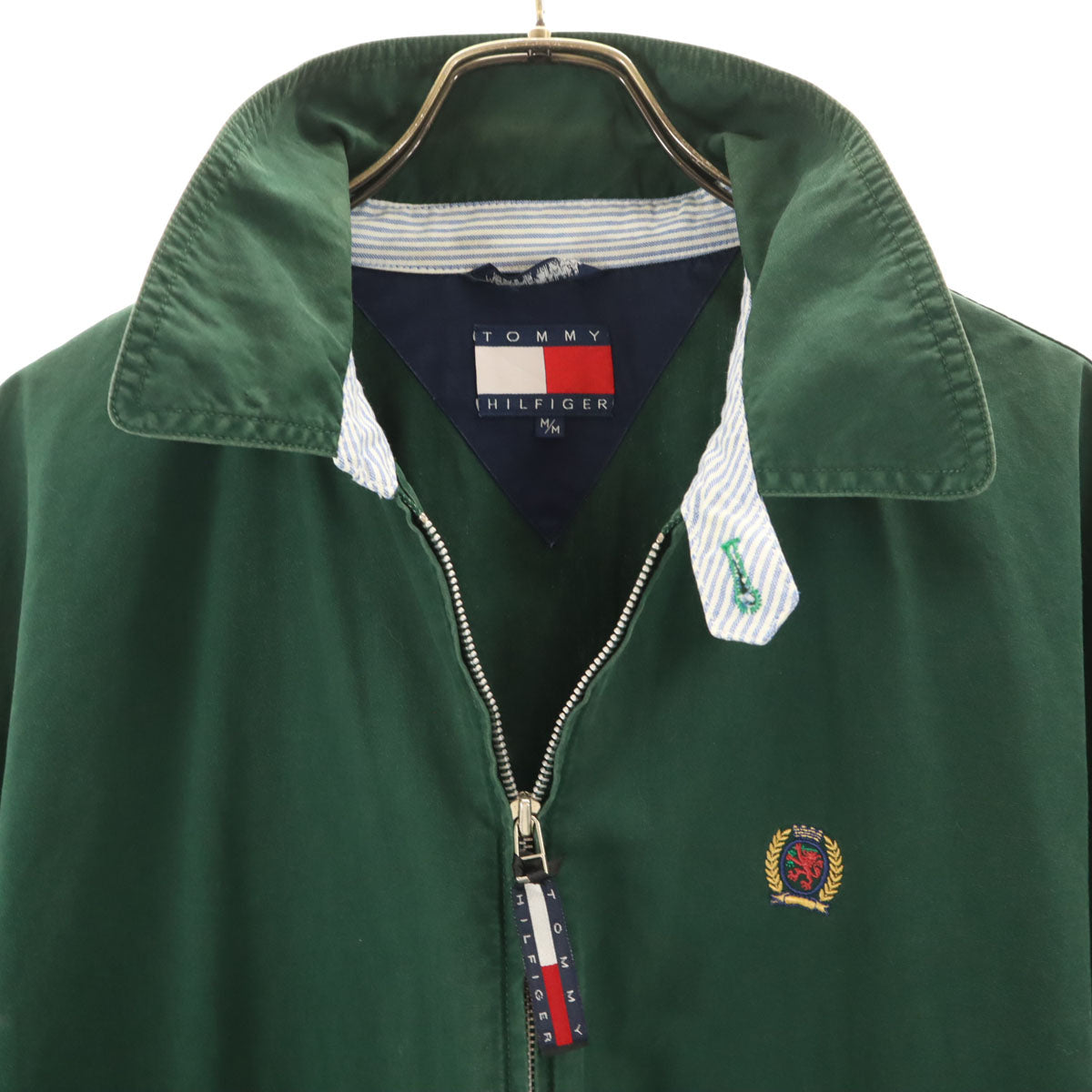 TOMMY HILFIGER トミーヒルフィガー 90s オールド フラッグタグ スウィングトップ M グリーン メンズ