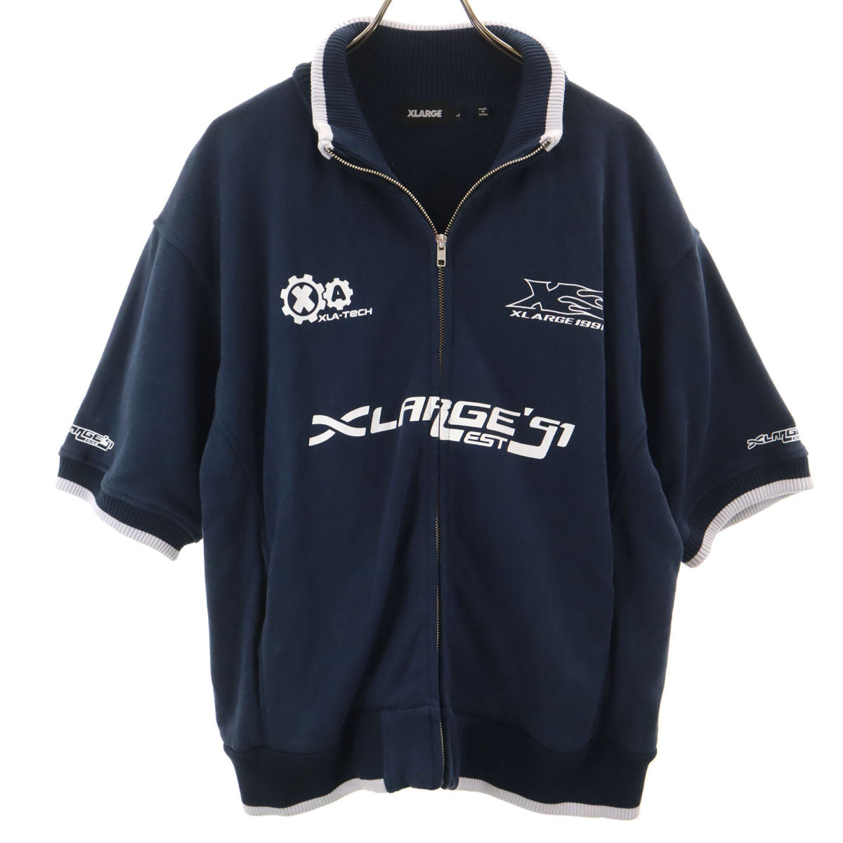 XLARGE エクストララージ スウェット ジップジャケット L ネイビー メンズ