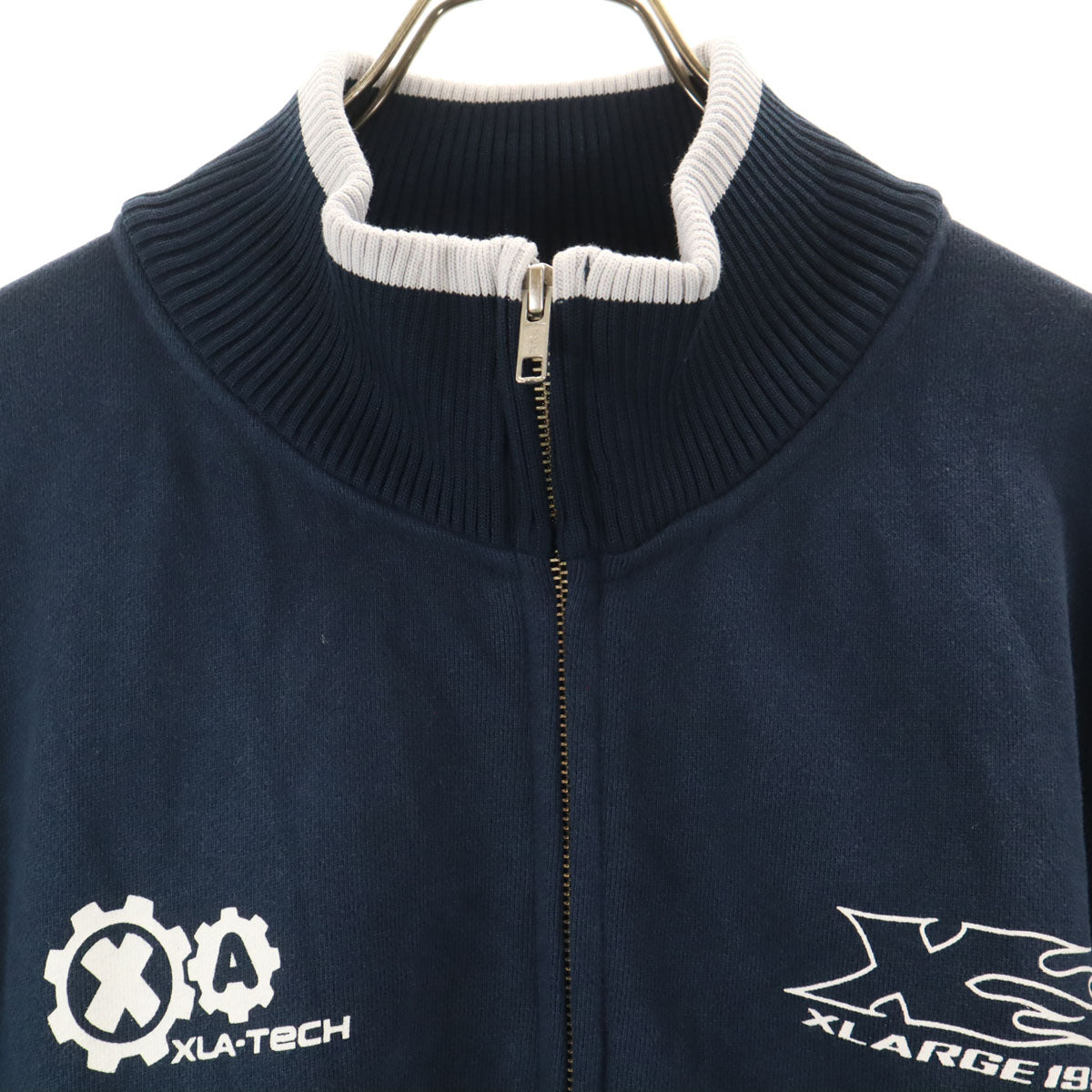 XLARGE エクストララージ スウェット ジップジャケット L ネイビー メンズ