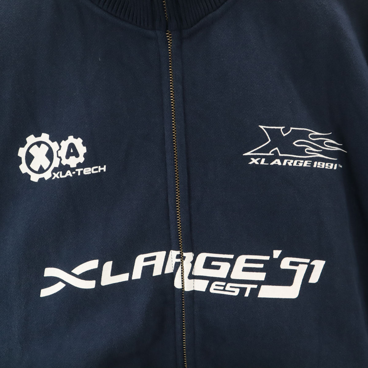 XLARGE エクストララージ スウェット ジップジャケット L ネイビー メンズ