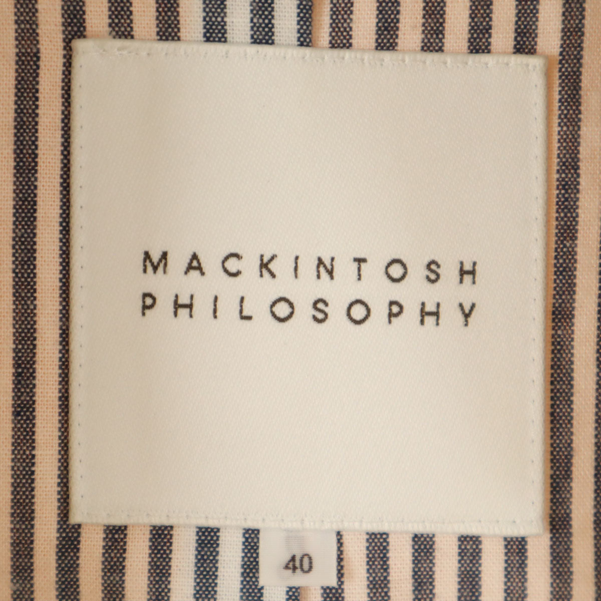 MACKINTOSH PHILOSOPHY マッキントッシュフィロソフィー 日本製 トレンチコート 40 ベージュ レディース