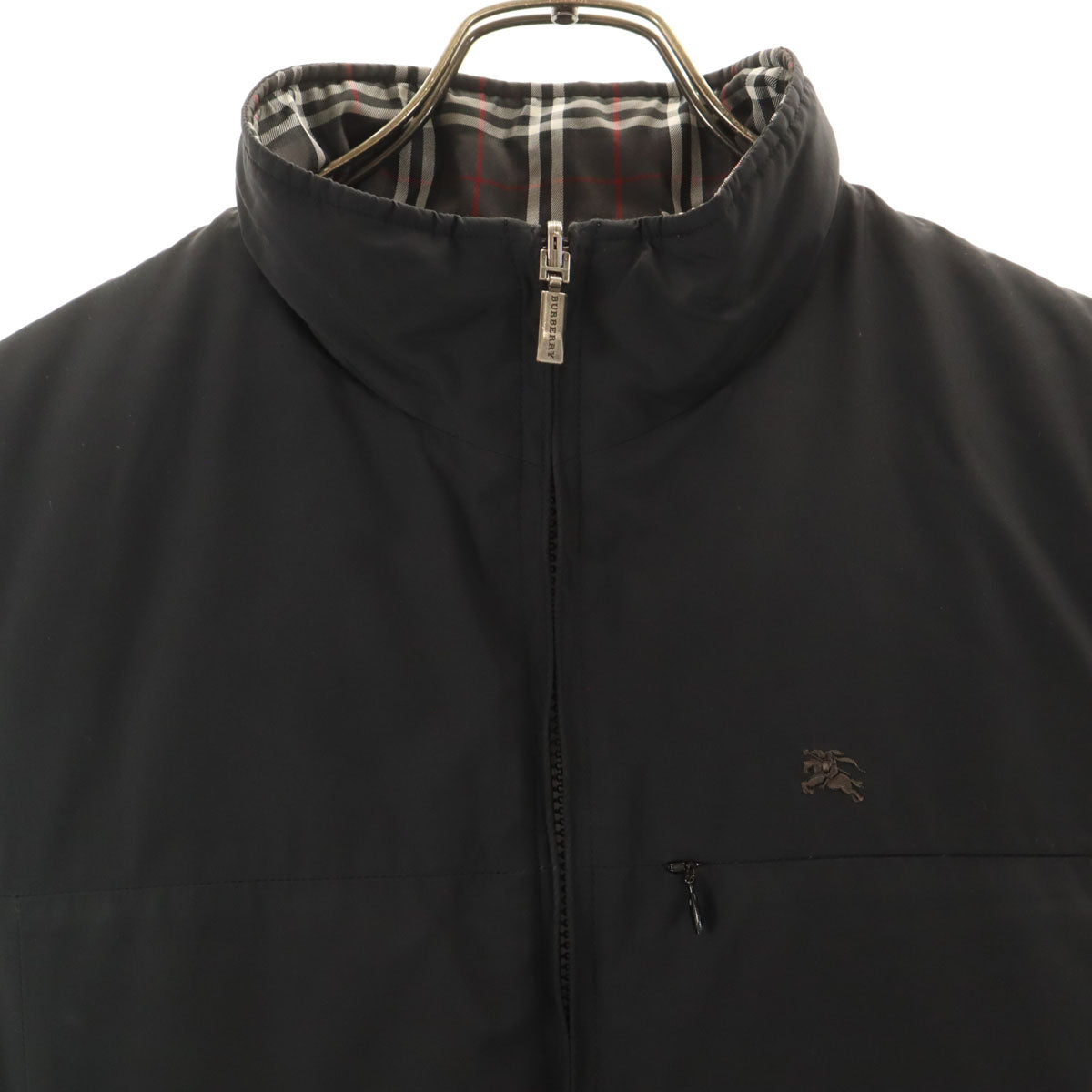 BURBERRY GOLF バーバリーゴルフ リバーシブル ダウンベスト L ブラック 三陽商会 メンズ