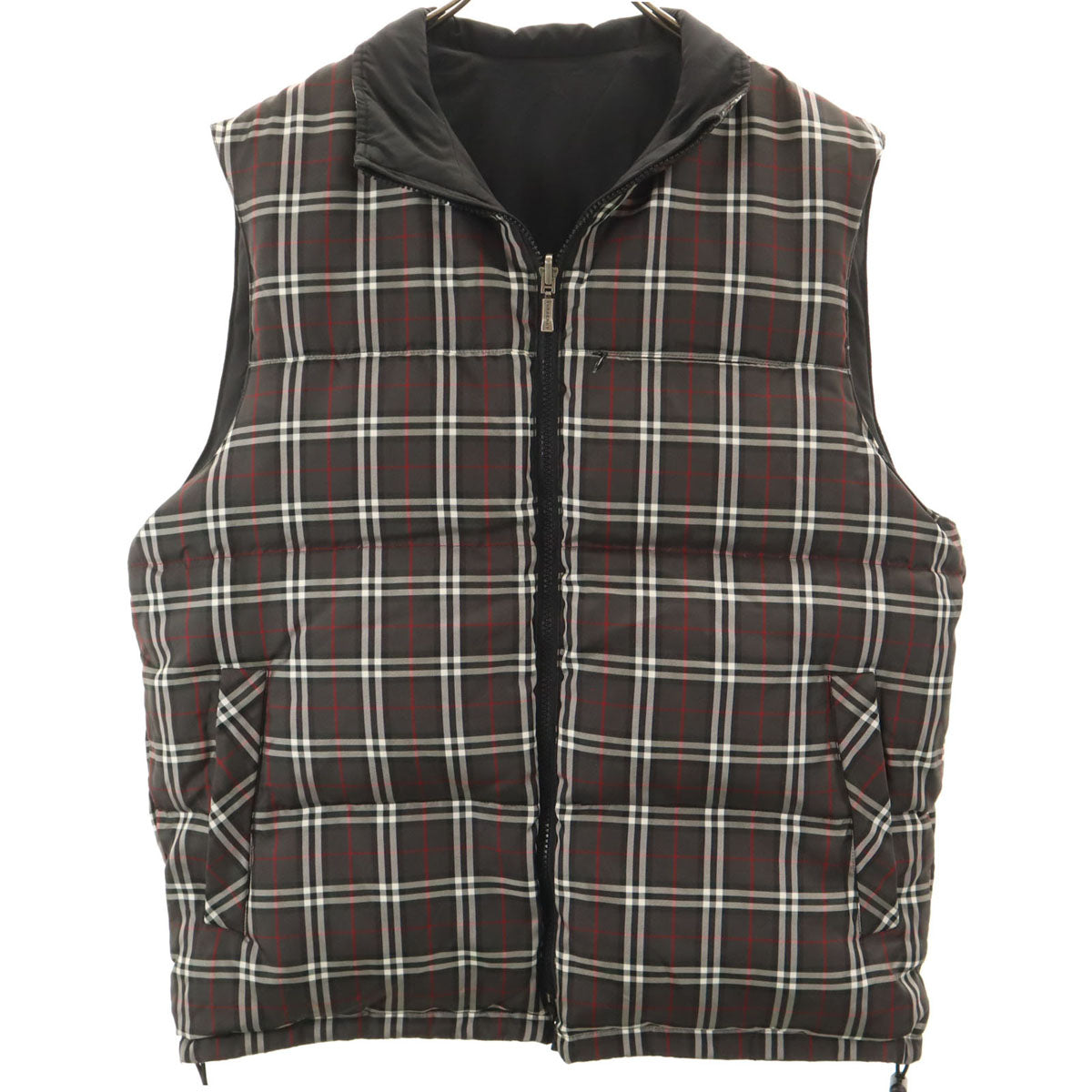 BURBERRY GOLF バーバリーゴルフ リバーシブル ダウンベスト L ブラック 三陽商会 メンズ