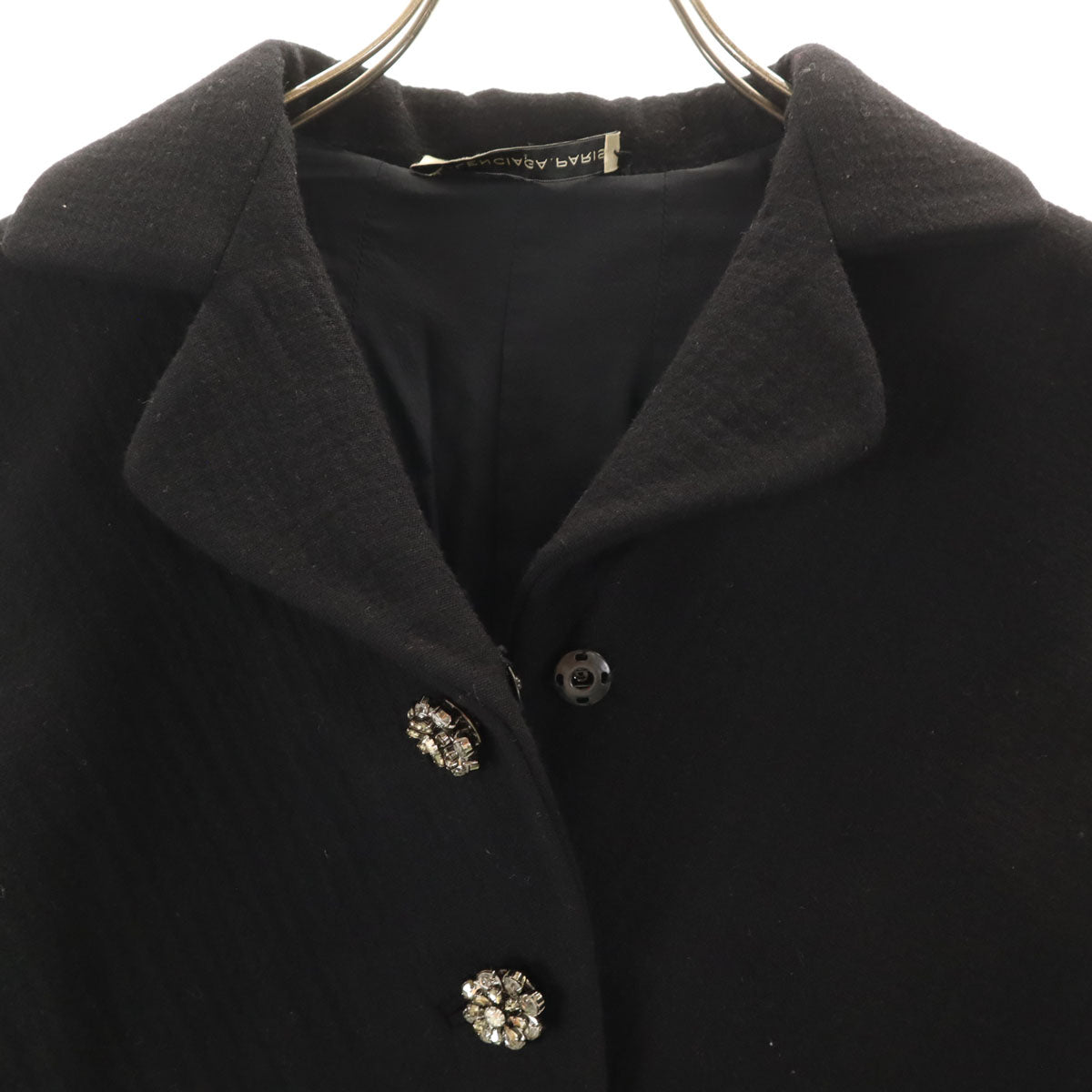 BALENCIAGA.PARIS バレンシアガ パリ イタリア製 ジャケット 36 ブラック レディース