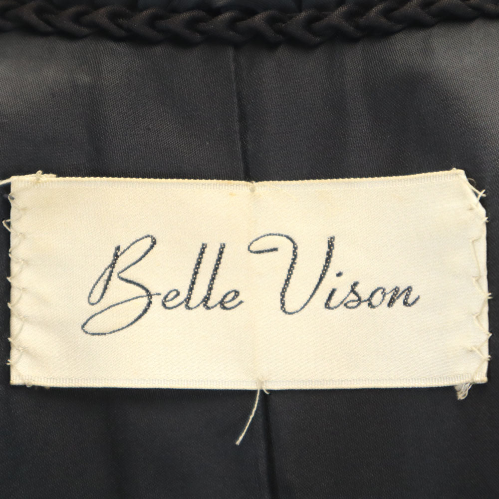 SAGA MINK サガミンク ベルビジョン 毛皮コート 9 ダークブラウン レディース