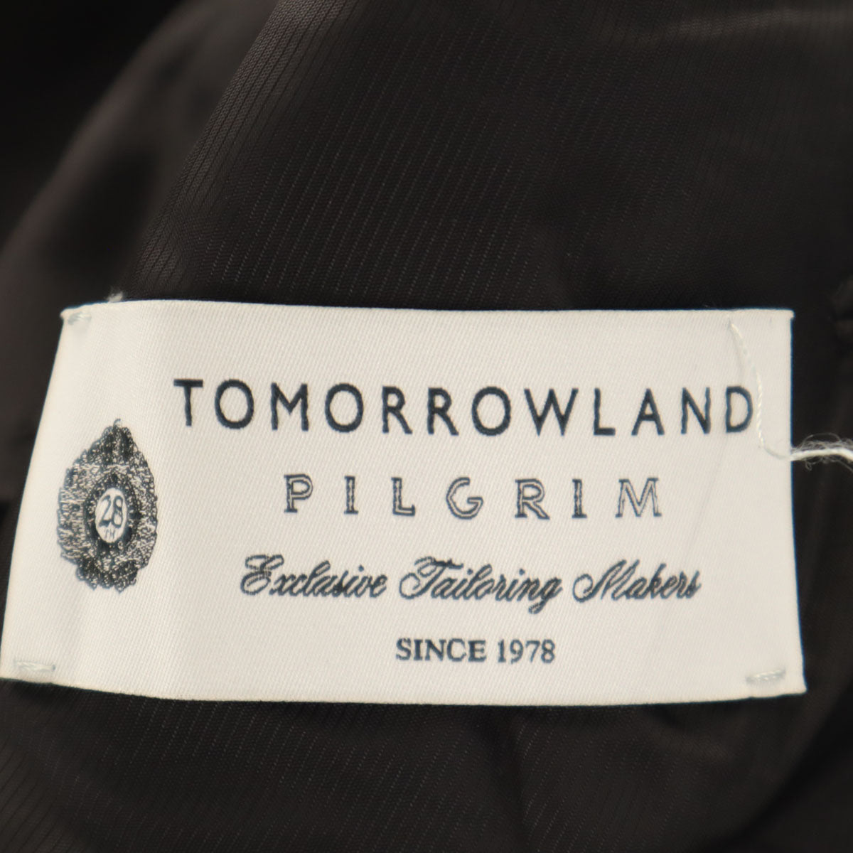 TOMORROWLAND トゥモローランド スーツ 上下 セットアップ 46 ブラック エルメネジルドゼニア生地 メンズ