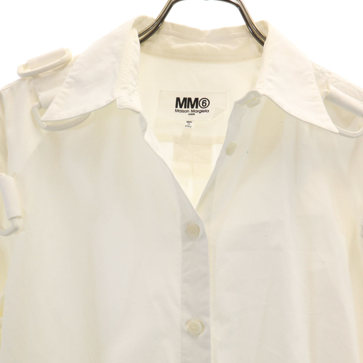 MM6 Maison Margiela エムエムシックス メゾンマルジェラ イタリア製 長袖 シャツ 42 ホワイト レディース
