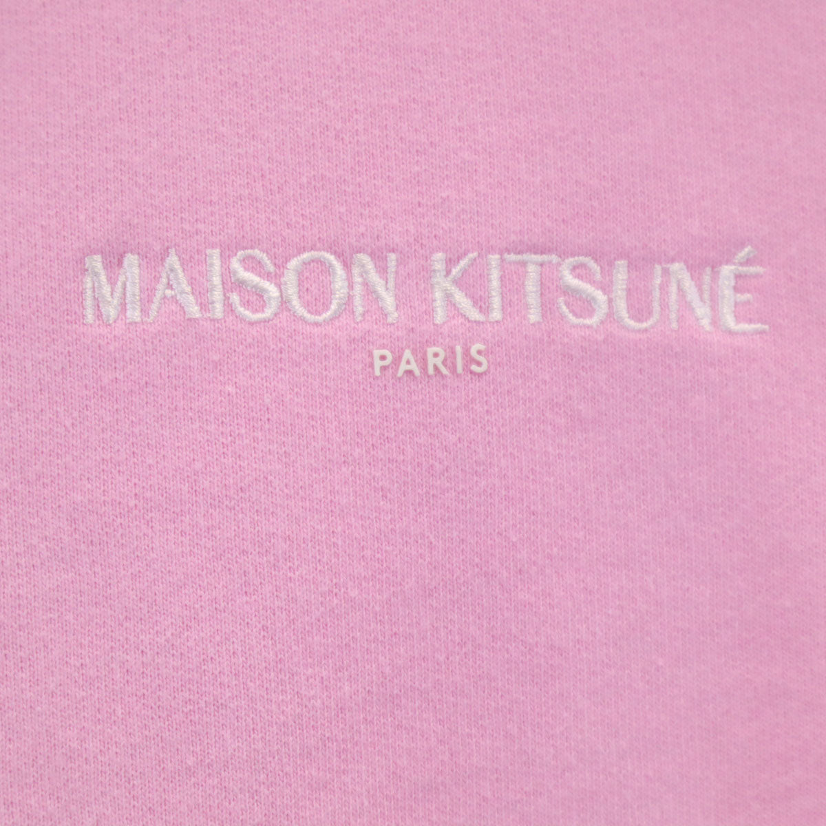 MAISON KITSUNE メゾンキツネ ポルトガル製 長袖 スウェットパーカー L ピンク 裏起毛 メンズ