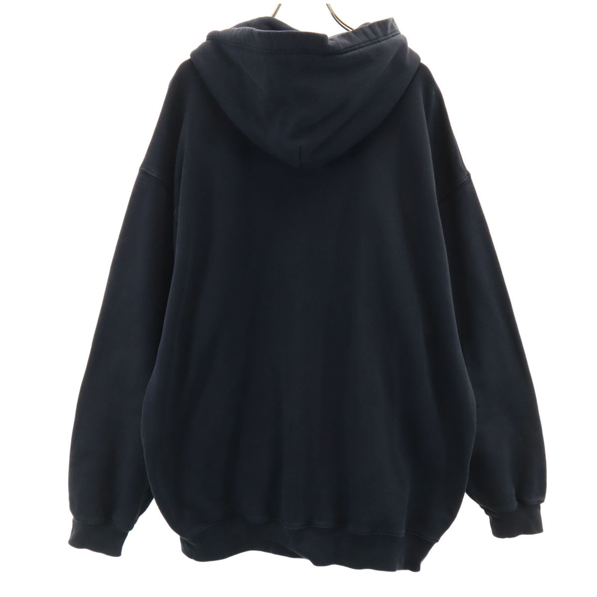 BALENCIAGA バレンシアガ ポルトガル製 長袖 スウェットパーカー XS ブラック メンズ