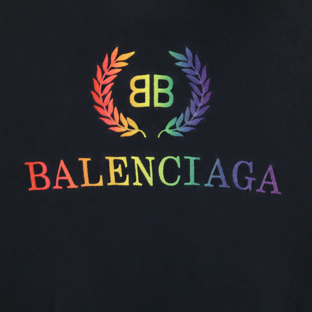 BALENCIAGA バレンシアガ ポルトガル製 長袖 スウェットパーカー XS ブラック メンズ