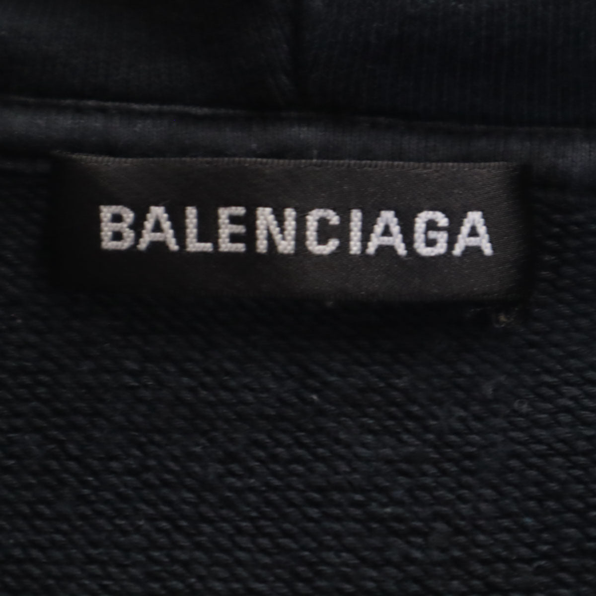 BALENCIAGA バレンシアガ ポルトガル製 長袖 スウェットパーカー XS ブラック メンズ