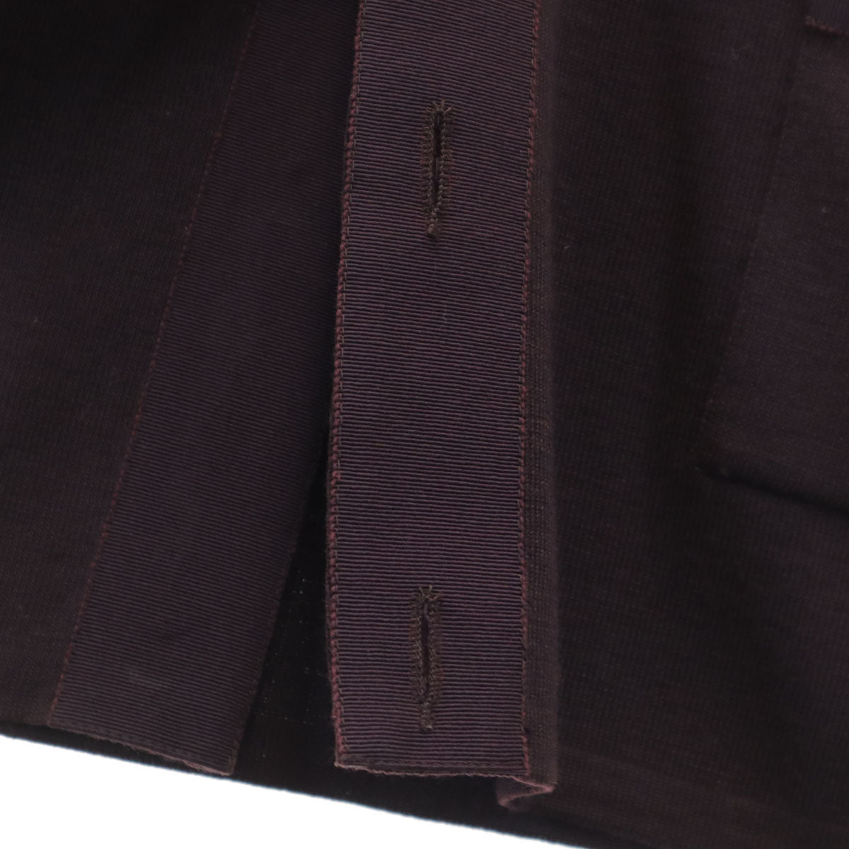 Salvatore Ferragamo サルヴァトーレフェラガモ 90s イタリア製 オールド 長袖 Vネック ニットカーディガン XS バーガンディ レディース