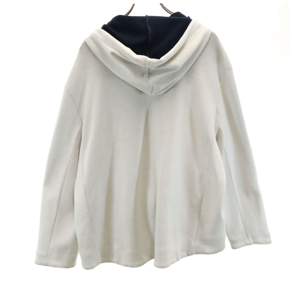 LIVIANA CONTI リビアナコンティ イタリア製 長袖 ジップパーカー M ライトグレー レディース