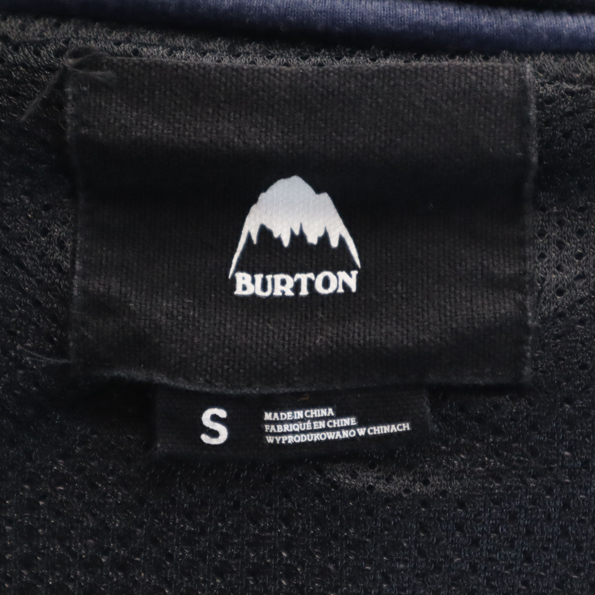 BURTON バートン 長袖 ジップパーカー S ネイビー メンズ