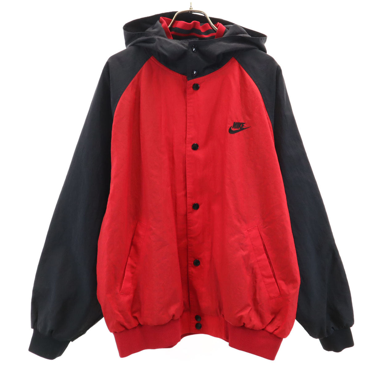 NIKE ナイキ 90s 00s オールド 銀タグ ナイロンジャケット L レッド メンズ
