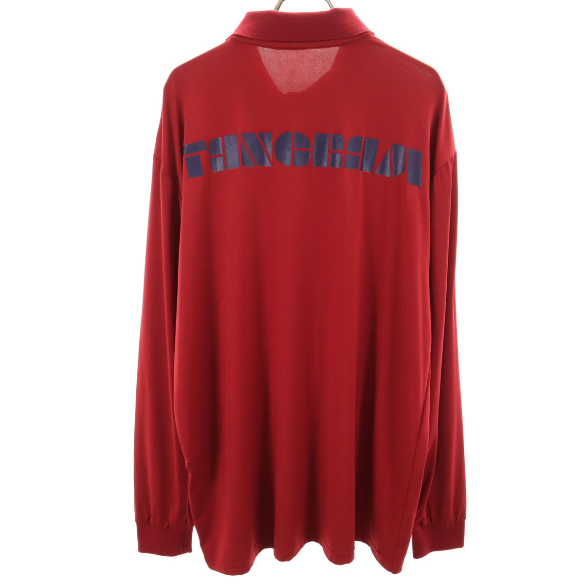タングラム 長袖 ポロシャツ L レッド系 メンズ