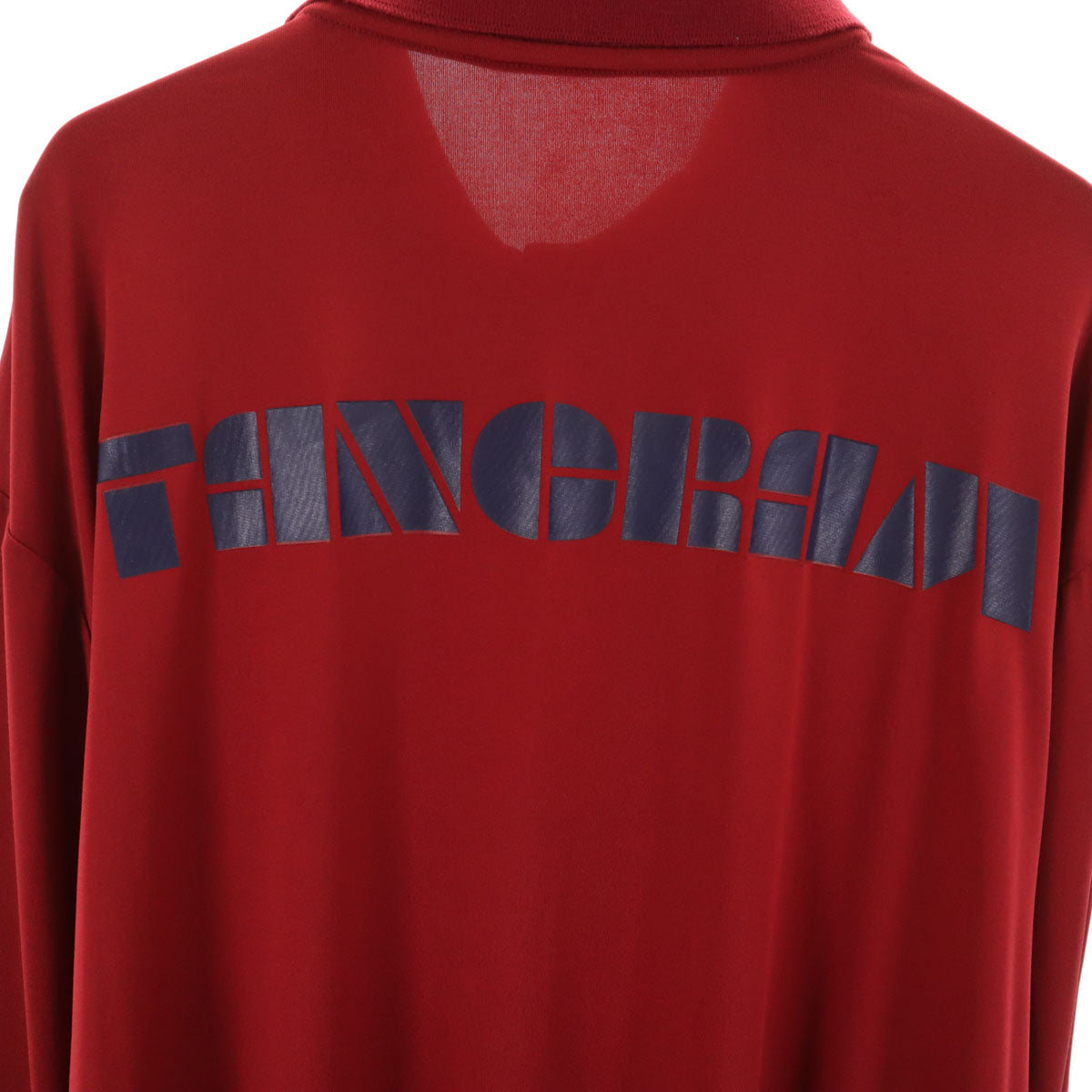 タングラム 長袖 ポロシャツ L レッド系 メンズ