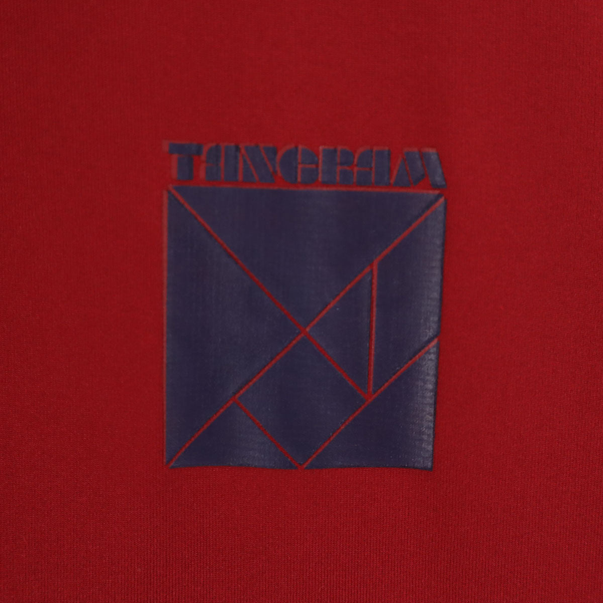 タングラム 長袖 ポロシャツ L レッド系 メンズ