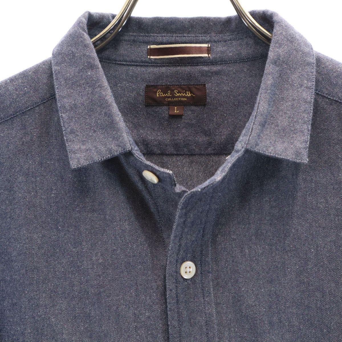 PAUL SMITH COLLECTION ポールスミスコレクション 日本製 長袖 シャツ L ネイビー メンズ