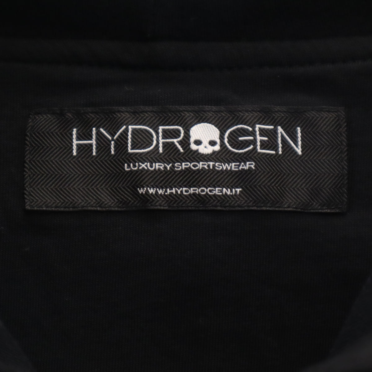 HYDROGEN ハイドロゲン 長袖 ジップパーカー M ブラック メンズ