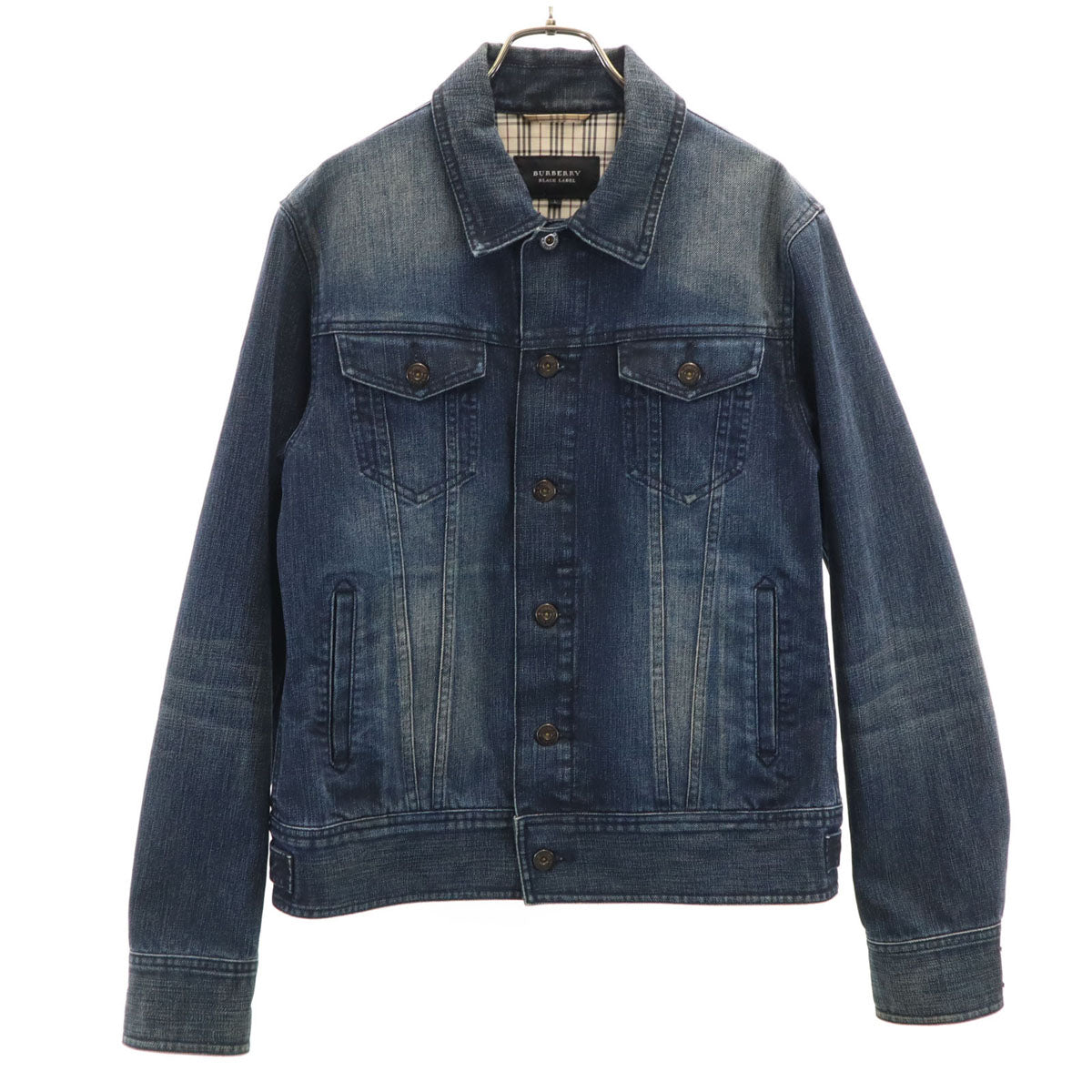 BURBERRY BLACK LABEL バーバリーブラックレーベル デニムジャケット L インディゴ 三陽商会 ジージャン トラッカー メンズ