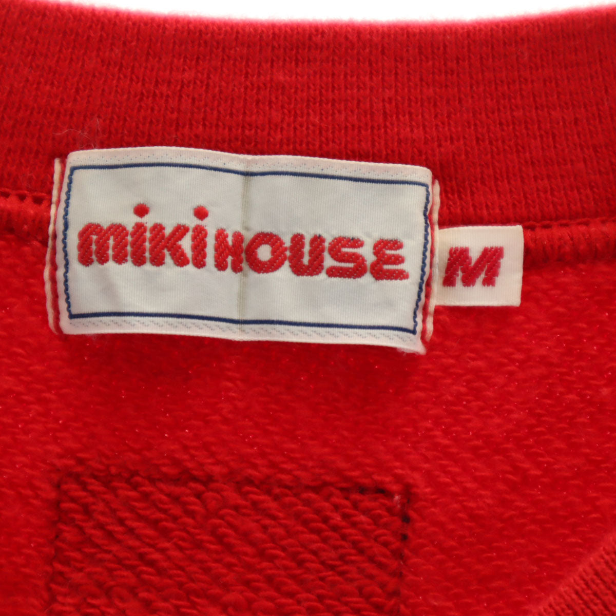mikihouse ミキハウス 日本製 長袖 スウェット トレーナー M レッド メンズ