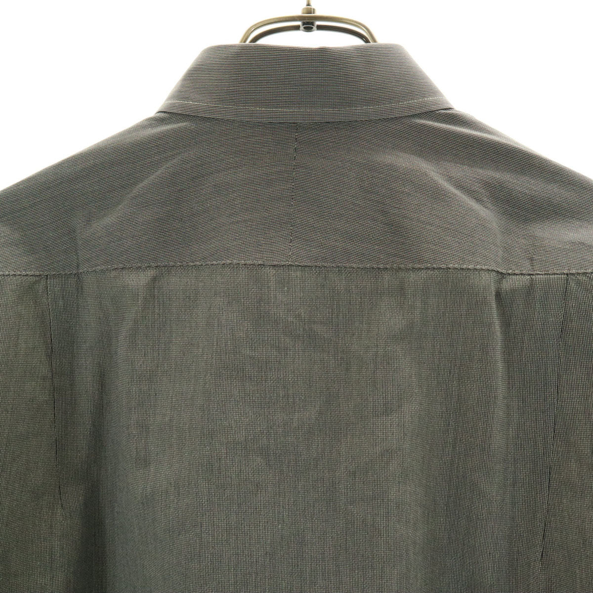 GIVENCHY ジバンシィ 90s 日本製 オールド 長袖 コットンシャツ 48 グレー系 メンズ
