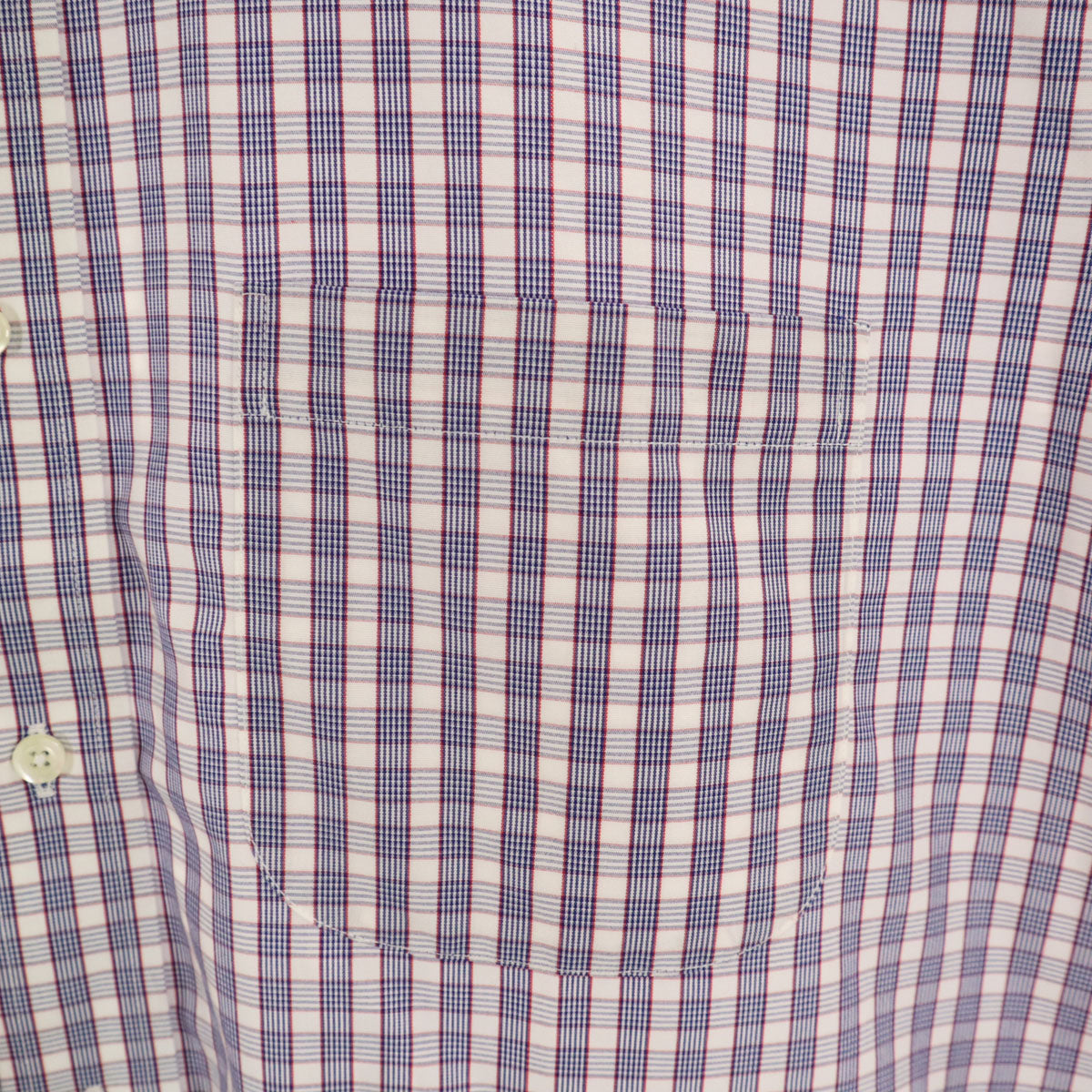 未使用 Brooks Brothers ブルックスブラザーズ チェック柄 長袖 ボタンダウンシャツ 16-0/1 ホワイト メンズ